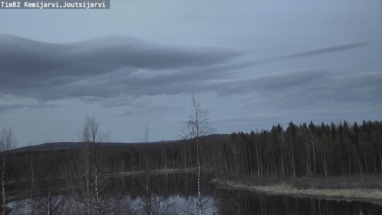 Weather Camera Image Road 82 Kemijärvi, Joutsijärvi, Kemijärvi, Lappi
