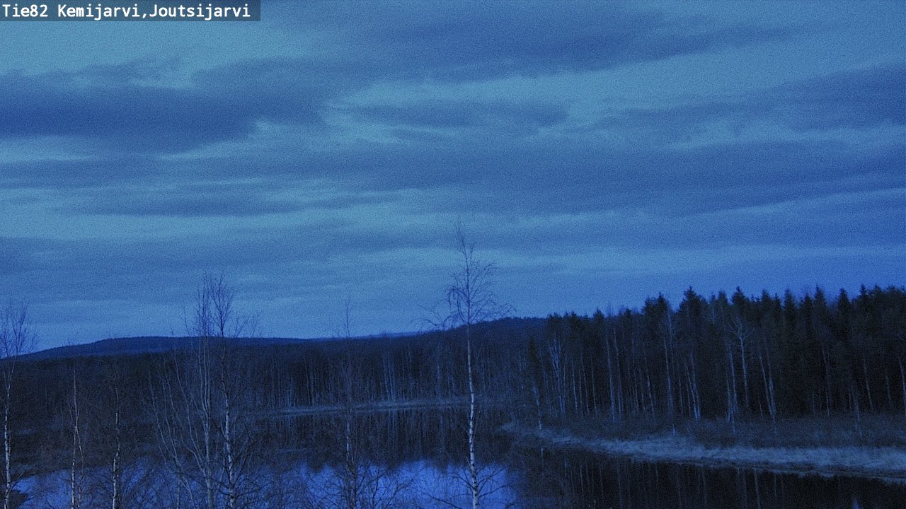 Weather Camera Image Road 82 Kemijärvi, Joutsijärvi, Kemijärvi, Lappi