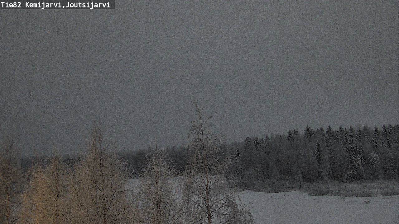 Weather Camera Image Road 82 Kemijärvi, Joutsijärvi, Kemijärvi, Lappi
