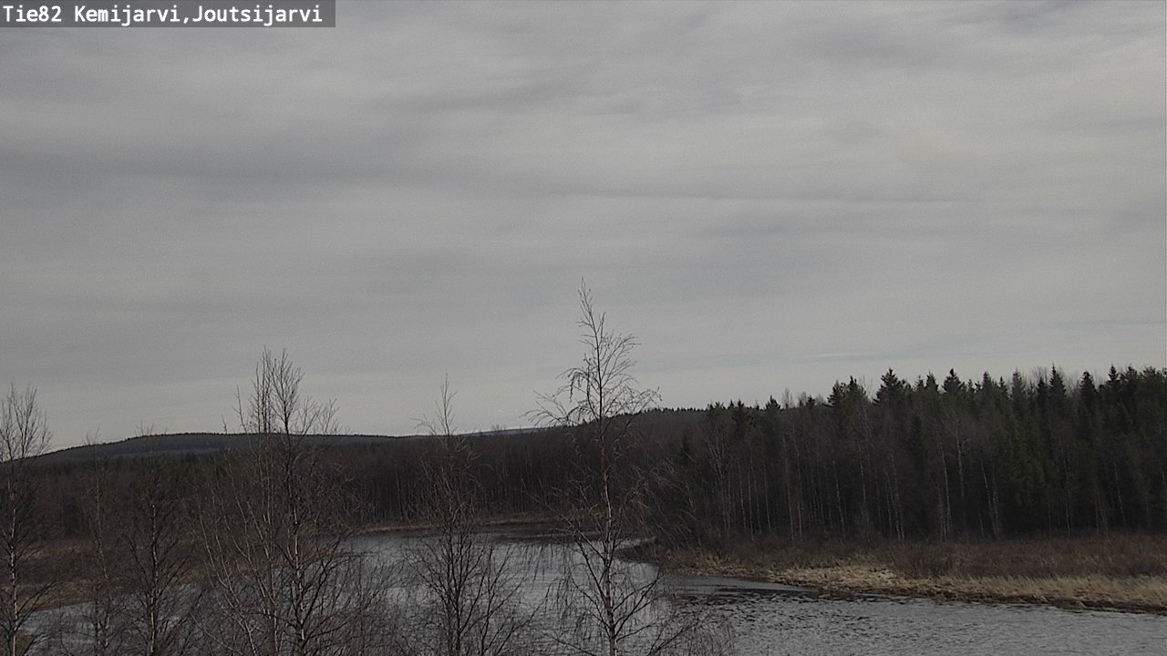 Weather Camera Image Väg 82 Kemijärvi, Joutsijärvi, Kemijärvi, Lappi