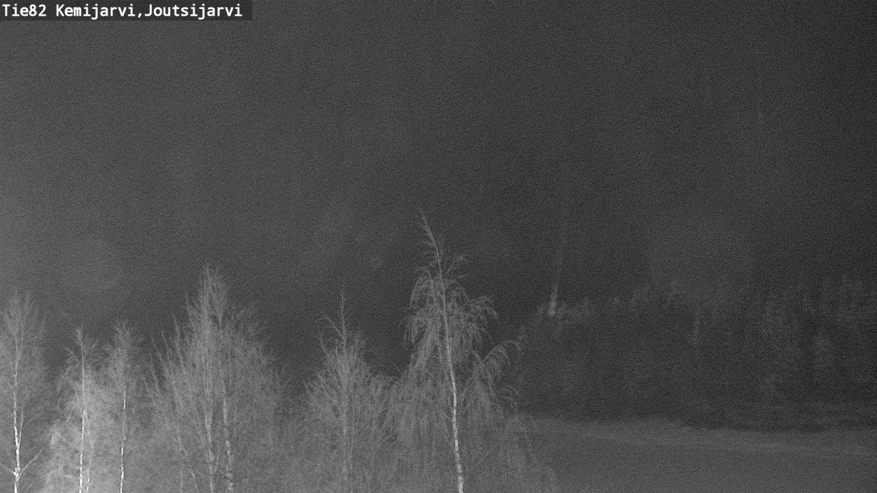 Weather Camera Image Road 82 Kemijärvi, Joutsijärvi, Kemijärvi, Lappi