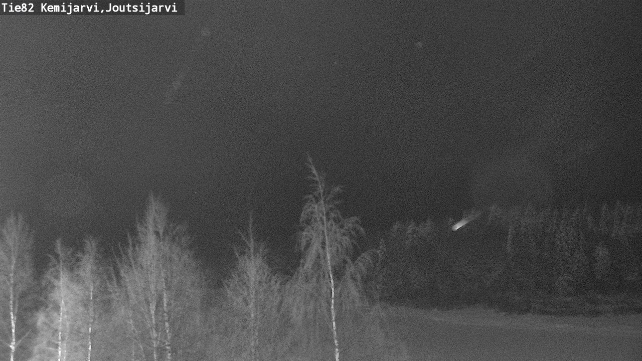 Weather Camera Image Road 82 Kemijärvi, Joutsijärvi, Kemijärvi, Lappi