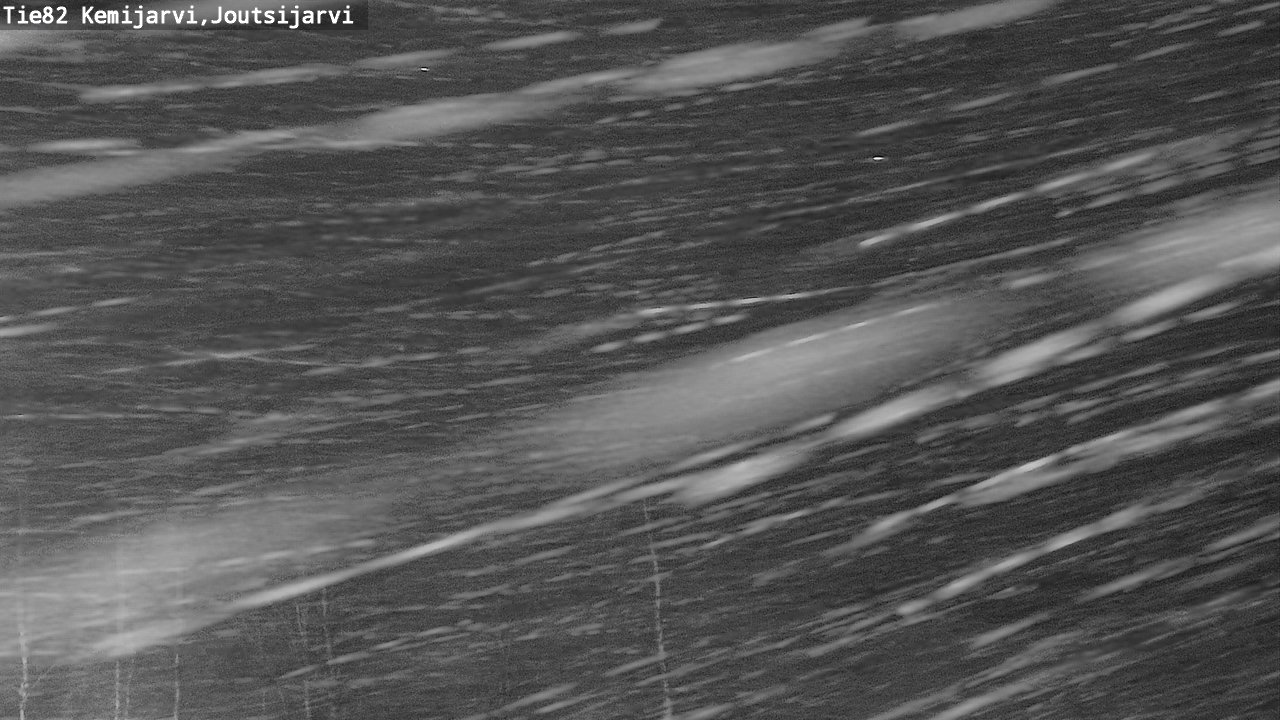 Weather Camera Image Road 82 Kemijärvi, Joutsijärvi, Kemijärvi, Lappi