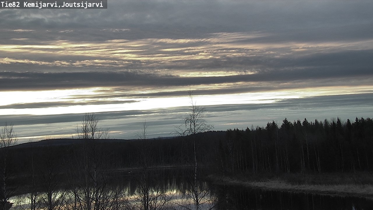 Weather Camera Image Väg 82 Kemijärvi, Joutsijärvi, Kemijärvi, Lappi