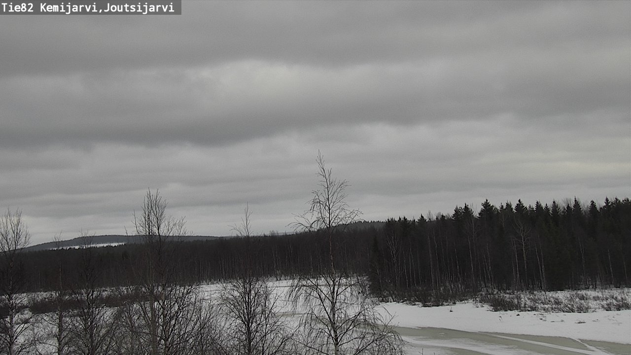 Weather Camera Image Road 82 Kemijärvi, Joutsijärvi, Kemijärvi, Lappi