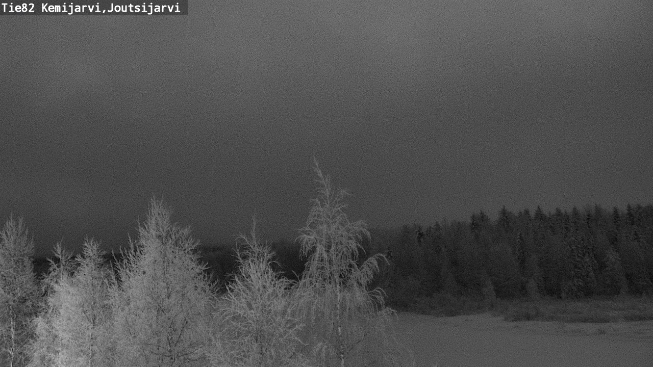 Weather Camera Image Road 82 Kemijärvi, Joutsijärvi, Kemijärvi, Lappi