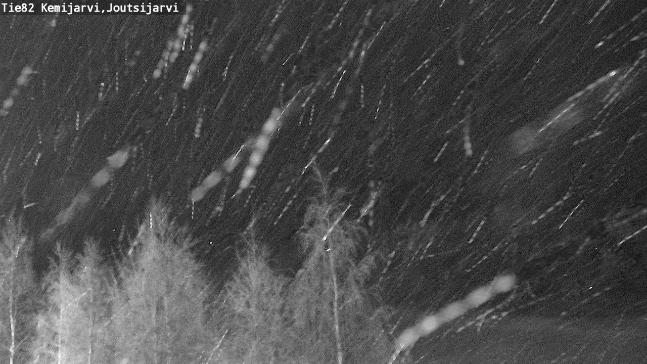 Weather Camera Image Road 82 Kemijärvi, Joutsijärvi, Kemijärvi, Lappi