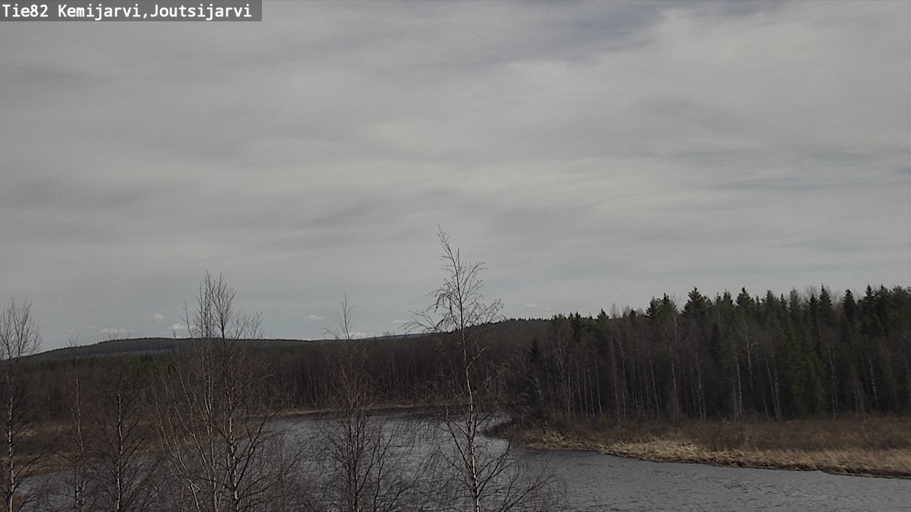 Weather Camera Image Väg 82 Kemijärvi, Joutsijärvi, Kemijärvi, Lappi