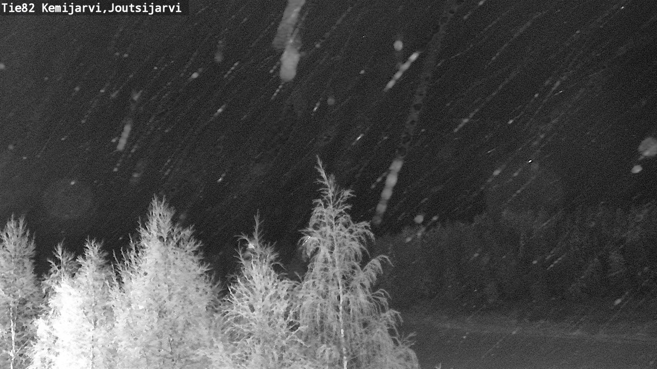 Weather Camera Image Road 82 Kemijärvi, Joutsijärvi, Kemijärvi, Lappi