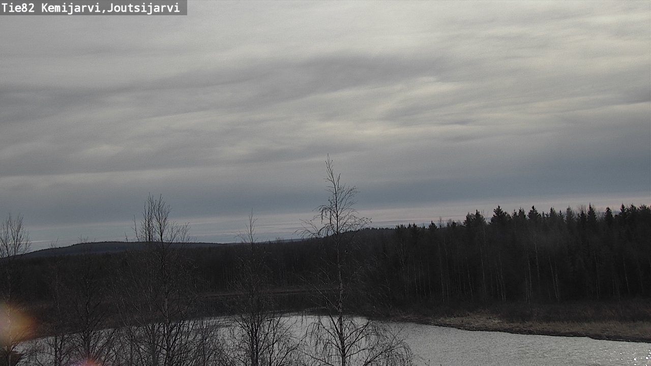 Weather Camera Image Väg 82 Kemijärvi, Joutsijärvi, Kemijärvi, Lappi
