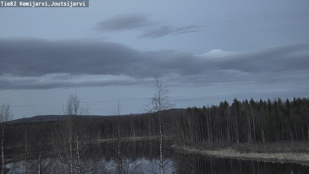 Weather Camera Image Road 82 Kemijärvi, Joutsijärvi, Kemijärvi, Lappi