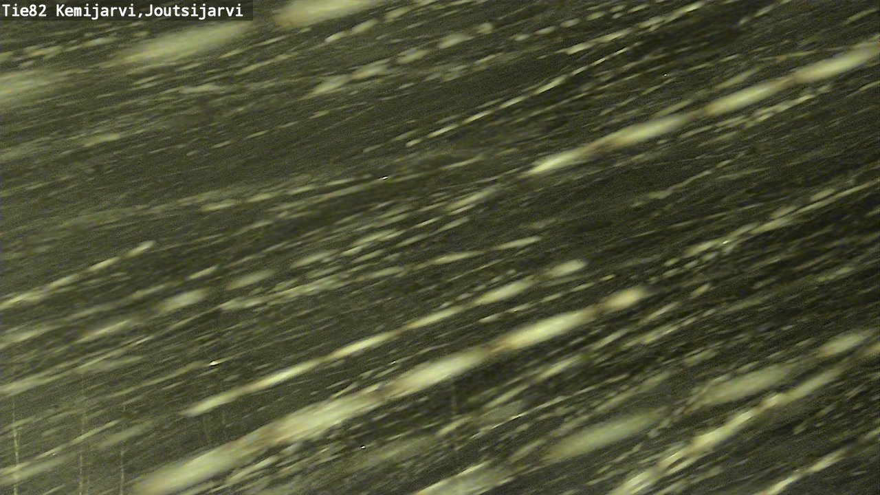 Weather Camera Image Road 82 Kemijärvi, Joutsijärvi, Kemijärvi, Lappi