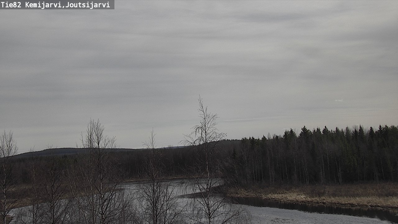 Weather Camera Image Väg 82 Kemijärvi, Joutsijärvi, Kemijärvi, Lappi