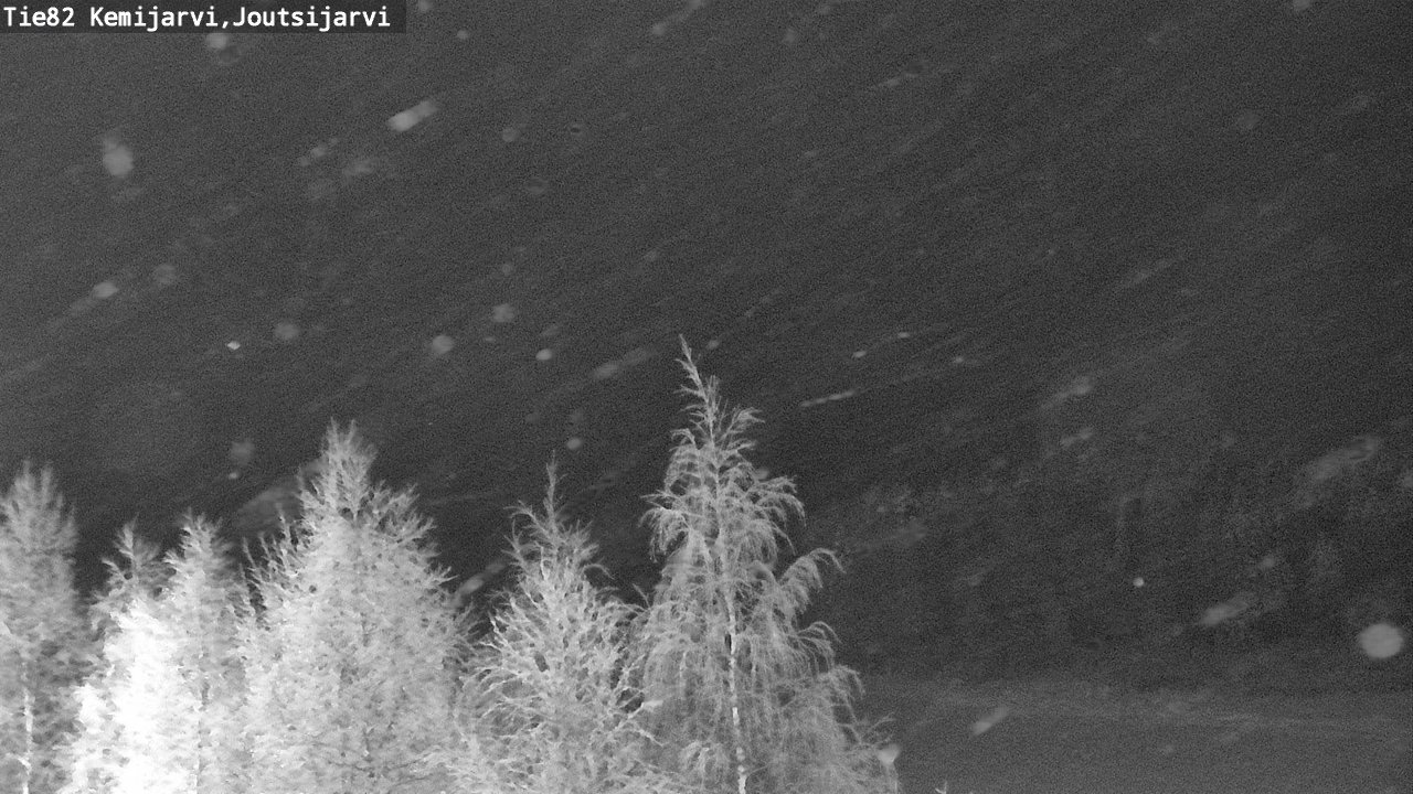 Weather Camera Image Road 82 Kemijärvi, Joutsijärvi, Kemijärvi, Lappi