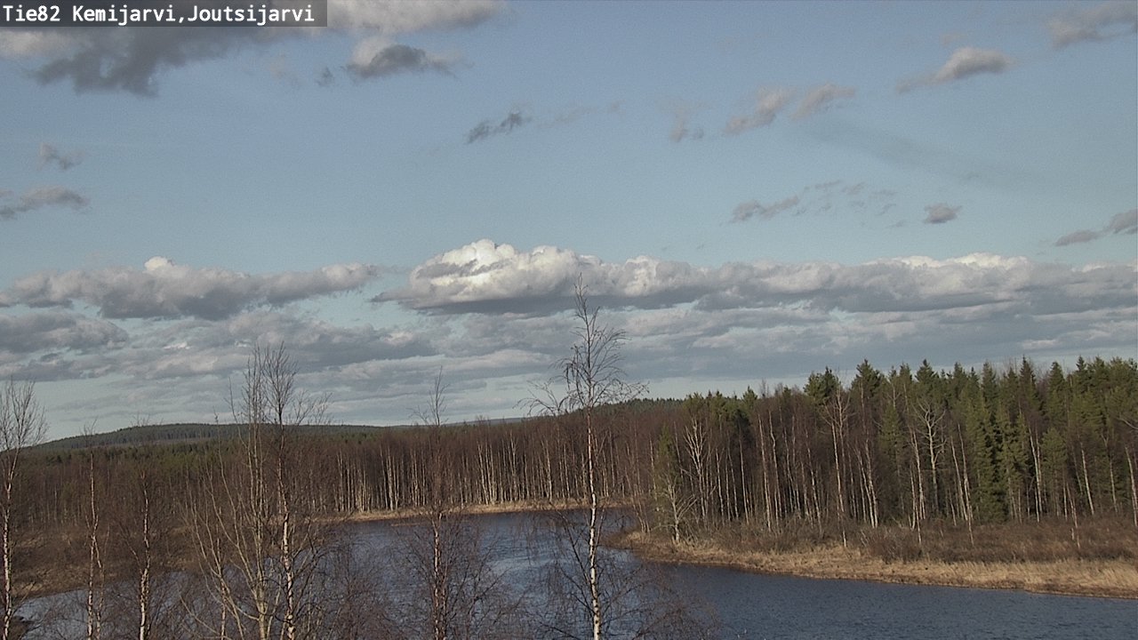 Weather Camera Image Väg 82 Kemijärvi, Joutsijärvi, Kemijärvi, Lappi