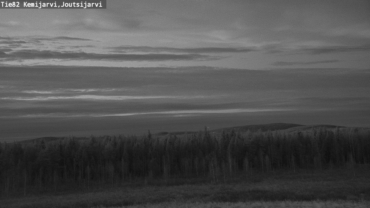 Weather Camera Image Väg 82 Kemijärvi, Joutsijärvi, Kemijärvi, Lappi