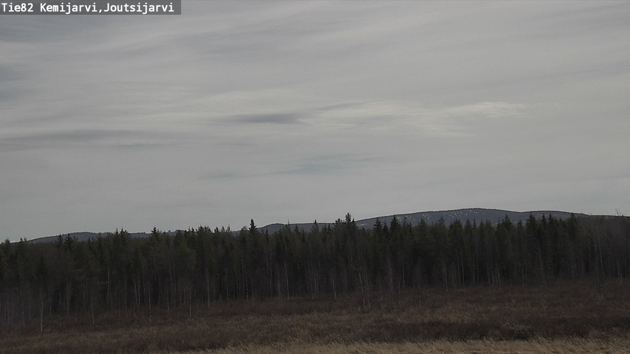 Weather Camera Image Väg 82 Kemijärvi, Joutsijärvi, Kemijärvi, Lappi