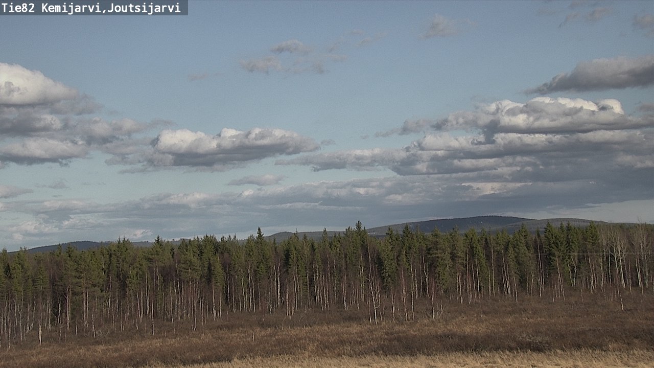 Weather Camera Image Väg 82 Kemijärvi, Joutsijärvi, Kemijärvi, Lappi
