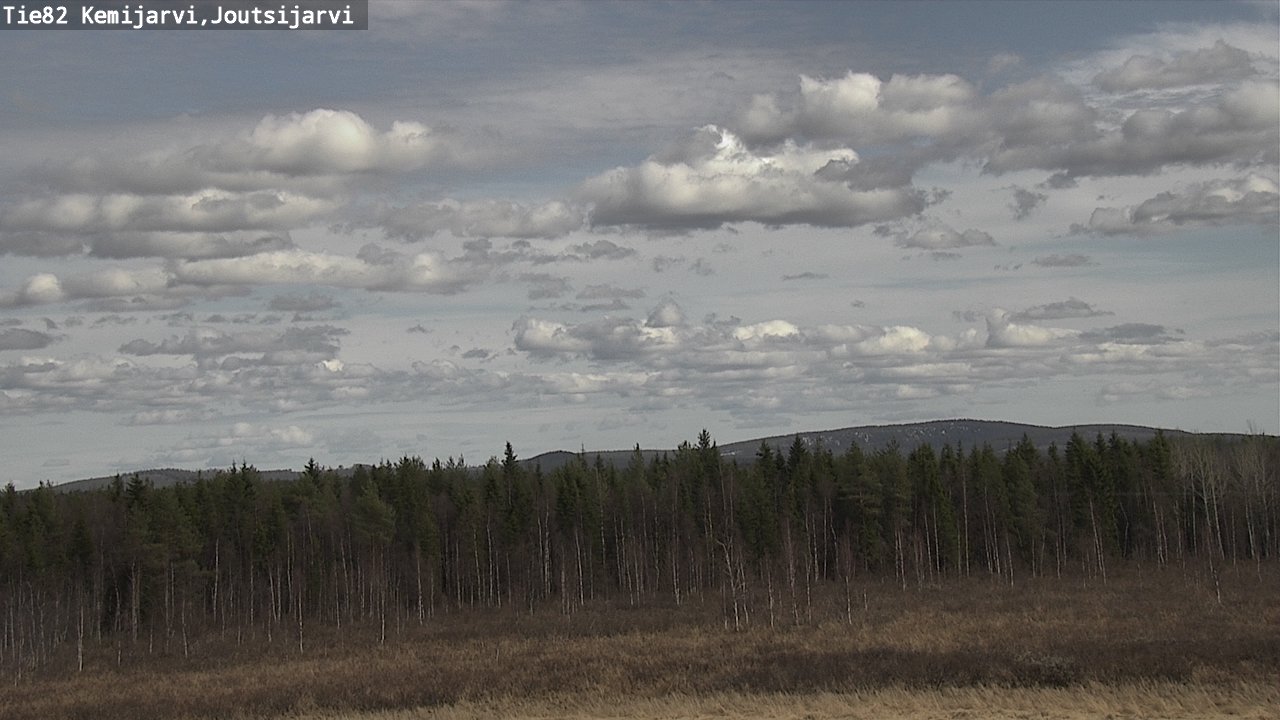 Weather Camera Image Väg 82 Kemijärvi, Joutsijärvi, Kemijärvi, Lappi