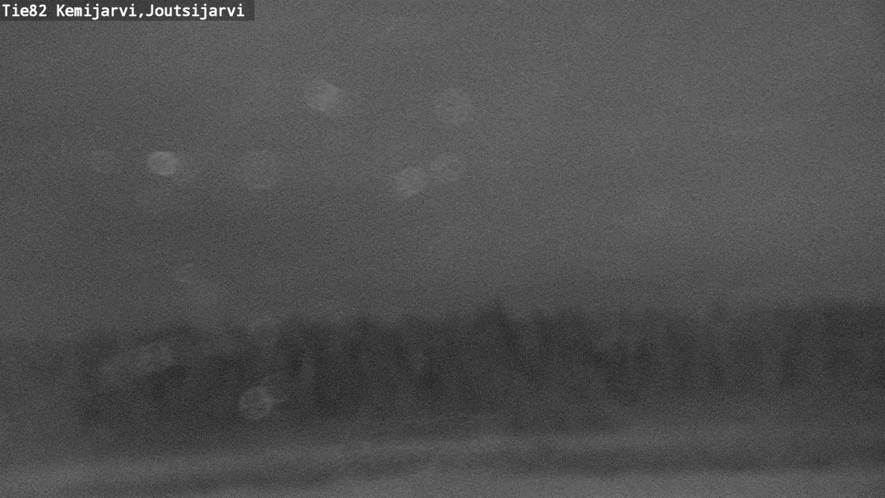 Weather Camera Image Road 82 Kemijärvi, Joutsijärvi, Kemijärvi, Lappi