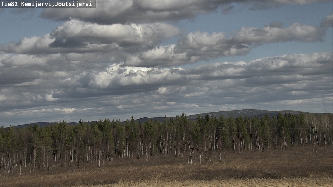 Weather Camera Image Väg 82 Kemijärvi, Joutsijärvi, Kemijärvi, Lappi