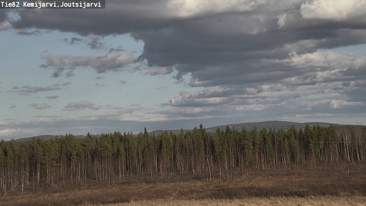 Weather Camera Image Väg 82 Kemijärvi, Joutsijärvi, Kemijärvi, Lappi