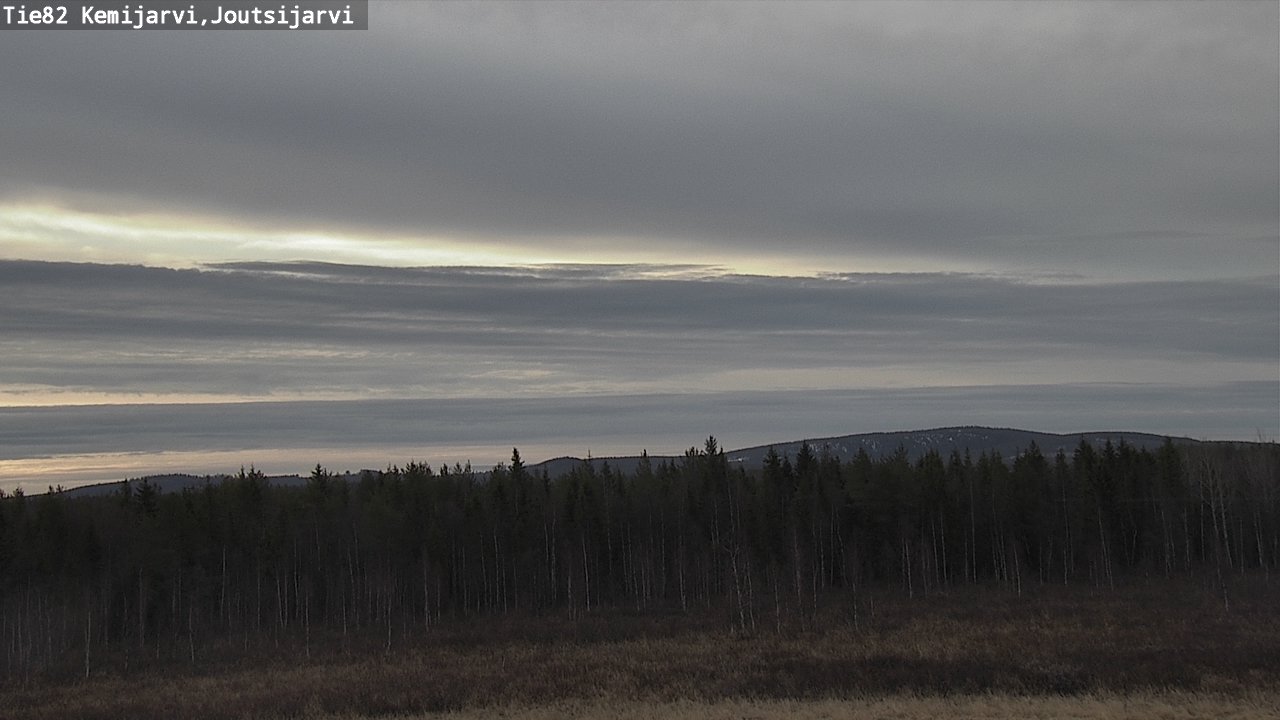Weather Camera Image Väg 82 Kemijärvi, Joutsijärvi, Kemijärvi, Lappi