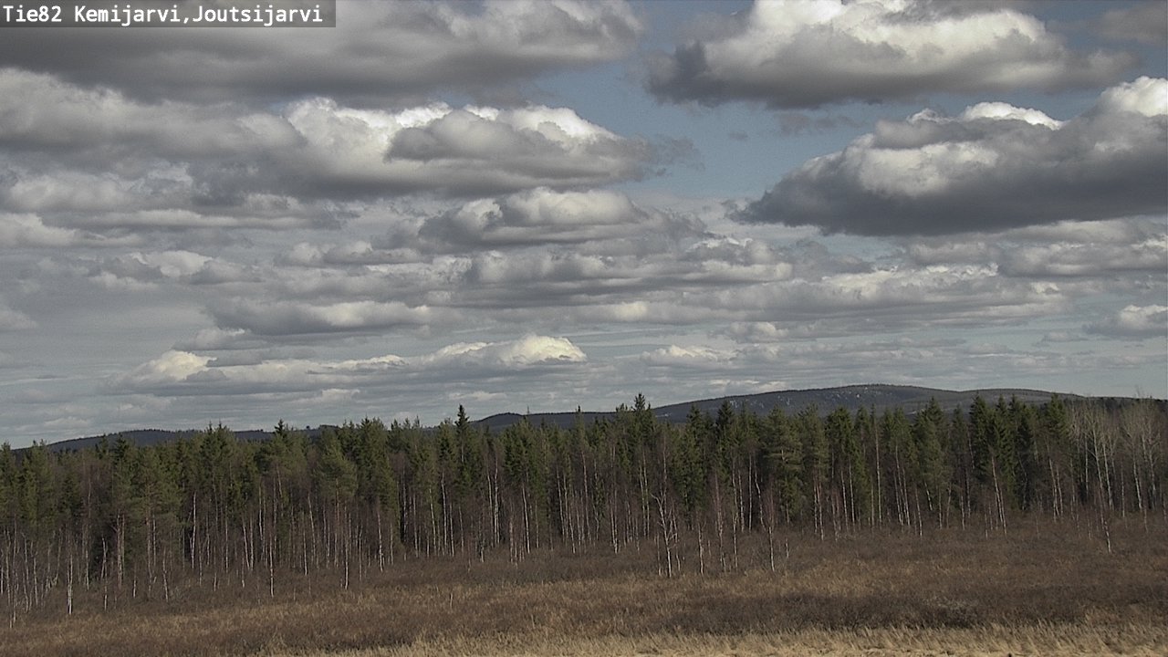 Weather Camera Image Väg 82 Kemijärvi, Joutsijärvi, Kemijärvi, Lappi