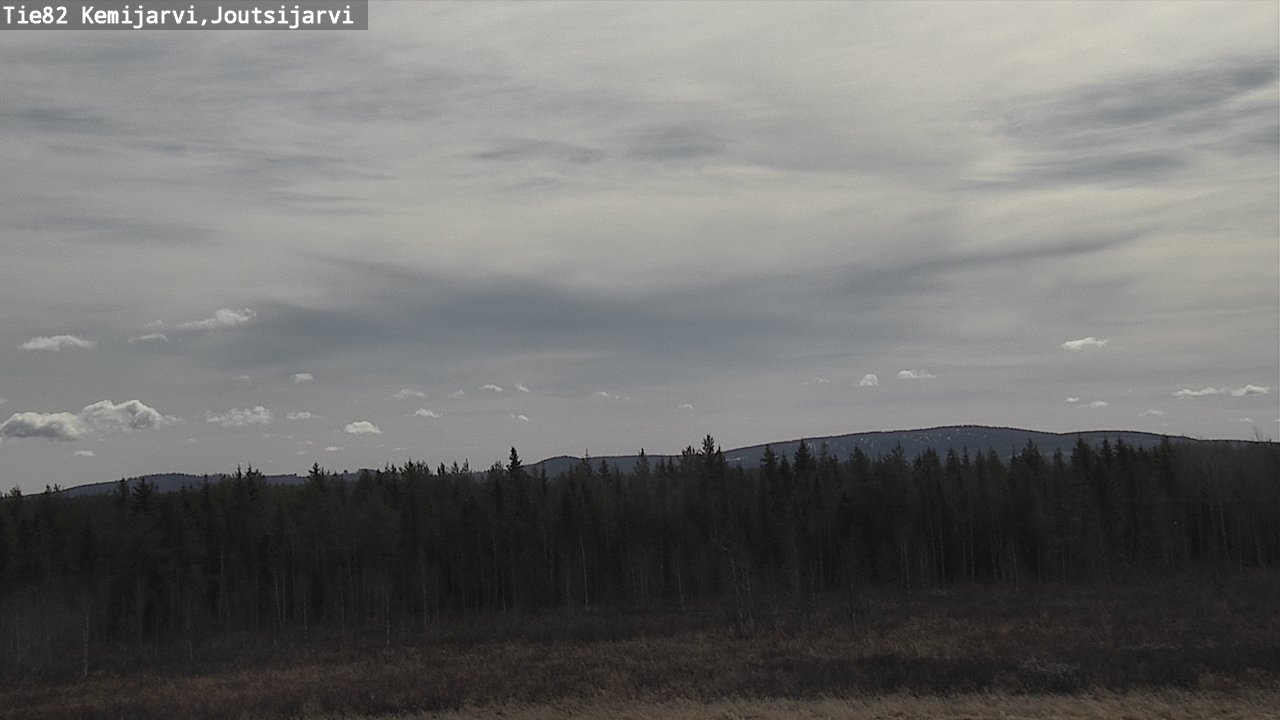 Weather Camera Image Väg 82 Kemijärvi, Joutsijärvi, Kemijärvi, Lappi