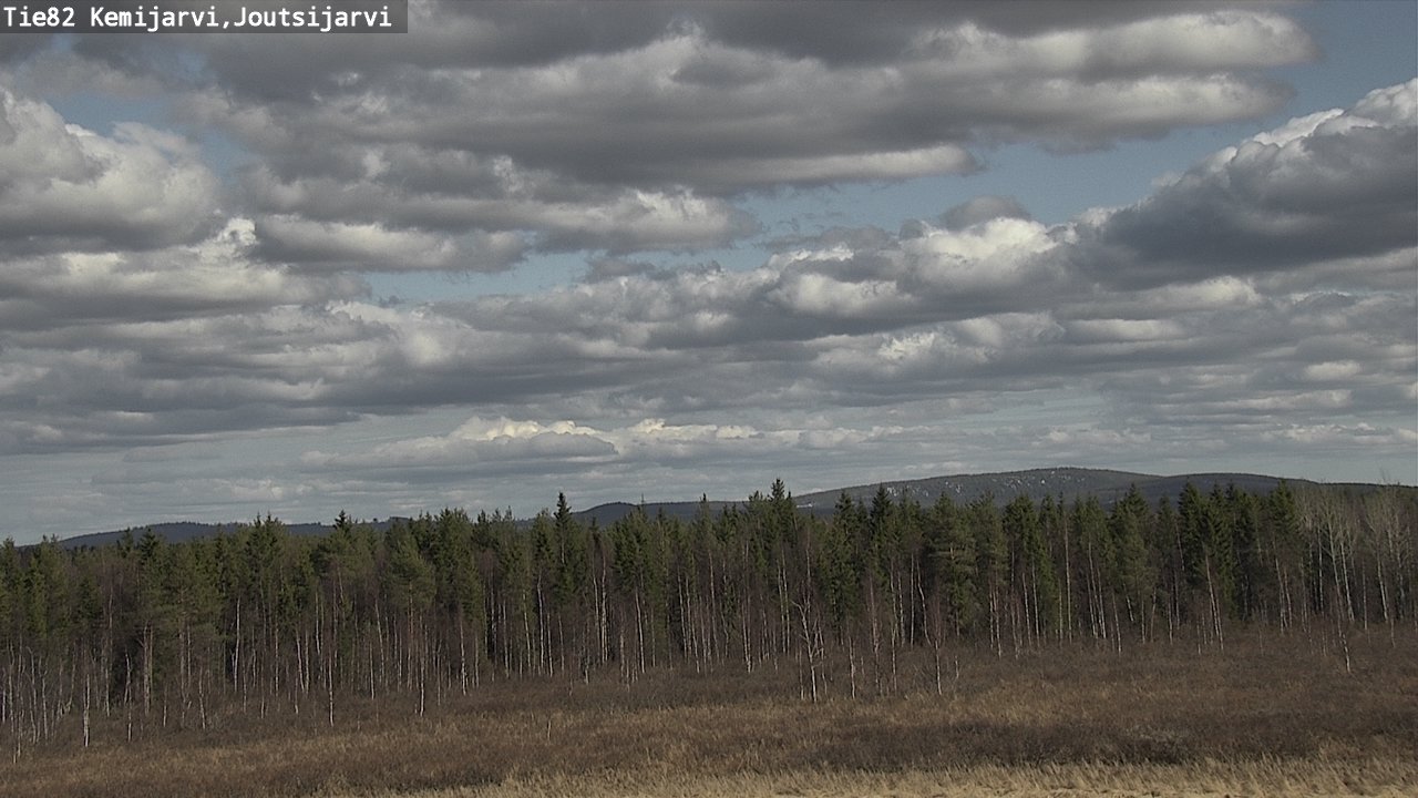 Weather Camera Image Väg 82 Kemijärvi, Joutsijärvi, Kemijärvi, Lappi