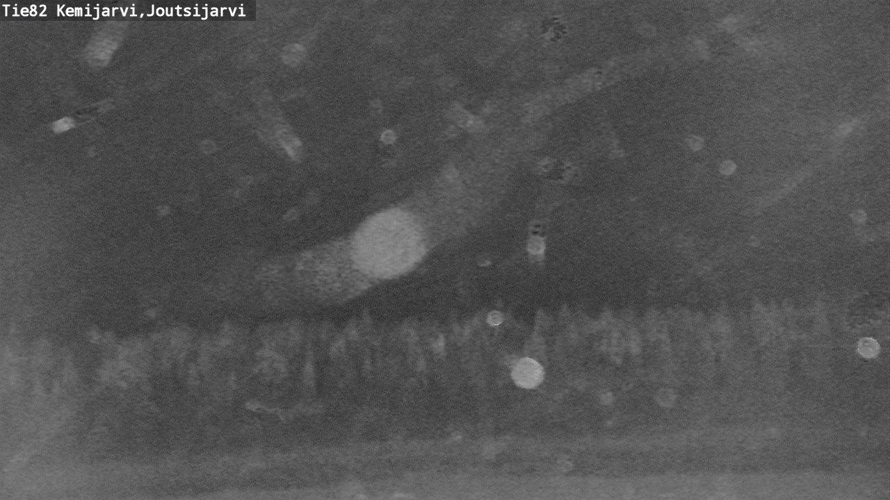 Weather Camera Image Road 82 Kemijärvi, Joutsijärvi, Kemijärvi, Lappi