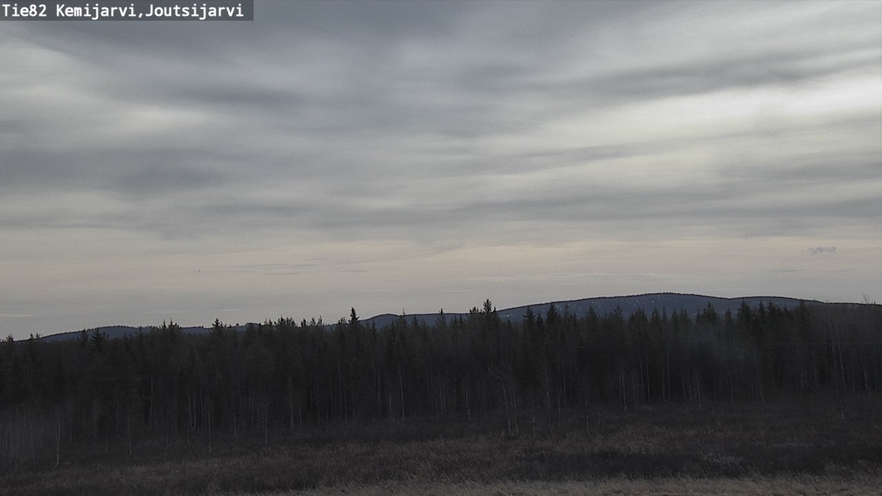 Weather Camera Image Väg 82 Kemijärvi, Joutsijärvi, Kemijärvi, Lappi