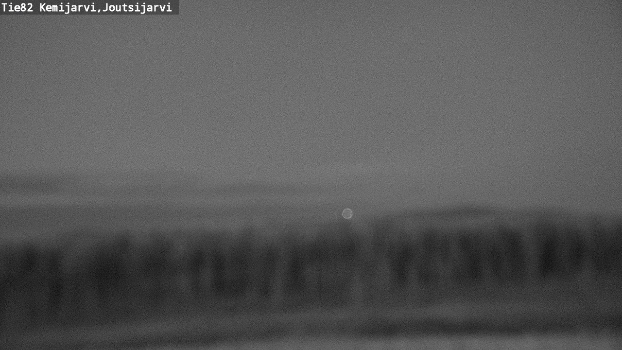 Weather Camera Image Road 82 Kemijärvi, Joutsijärvi, Kemijärvi, Lappi