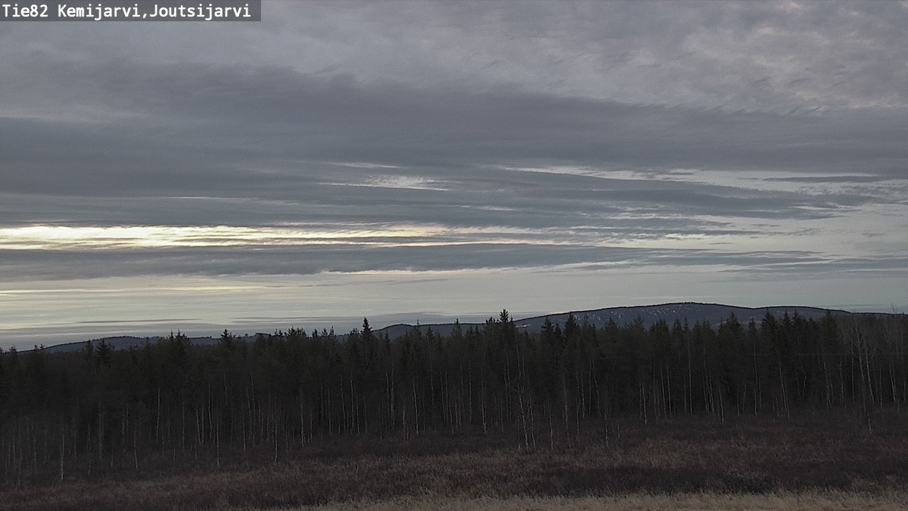 Weather Camera Image Väg 82 Kemijärvi, Joutsijärvi, Kemijärvi, Lappi