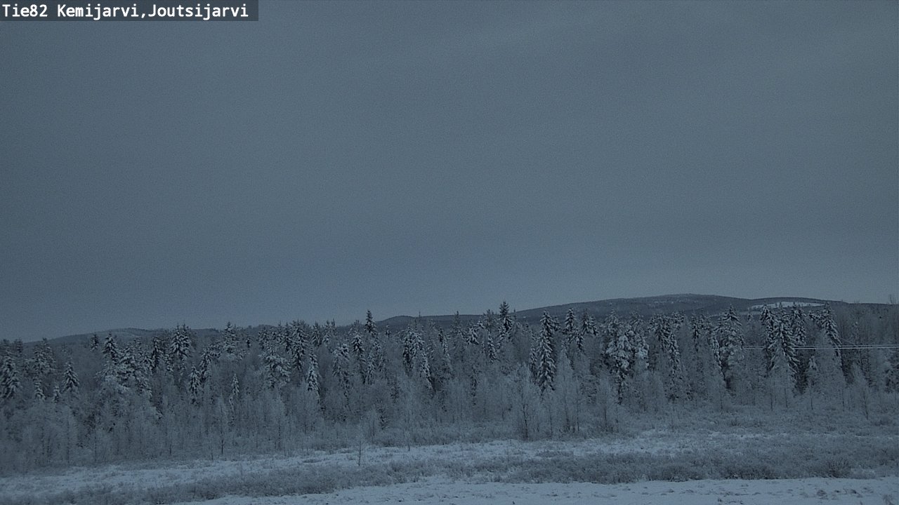 Weather Camera Image Road 82 Kemijärvi, Joutsijärvi, Kemijärvi, Lappi
