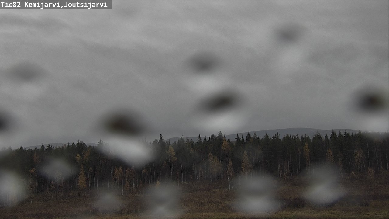 Weather Camera Image Road 82 Kemijärvi, Joutsijärvi, Kemijärvi, Lappi