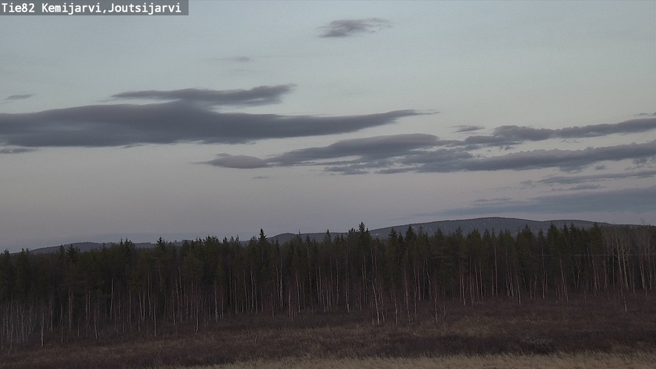 Weather Camera Image Väg 82 Kemijärvi, Joutsijärvi, Kemijärvi, Lappi