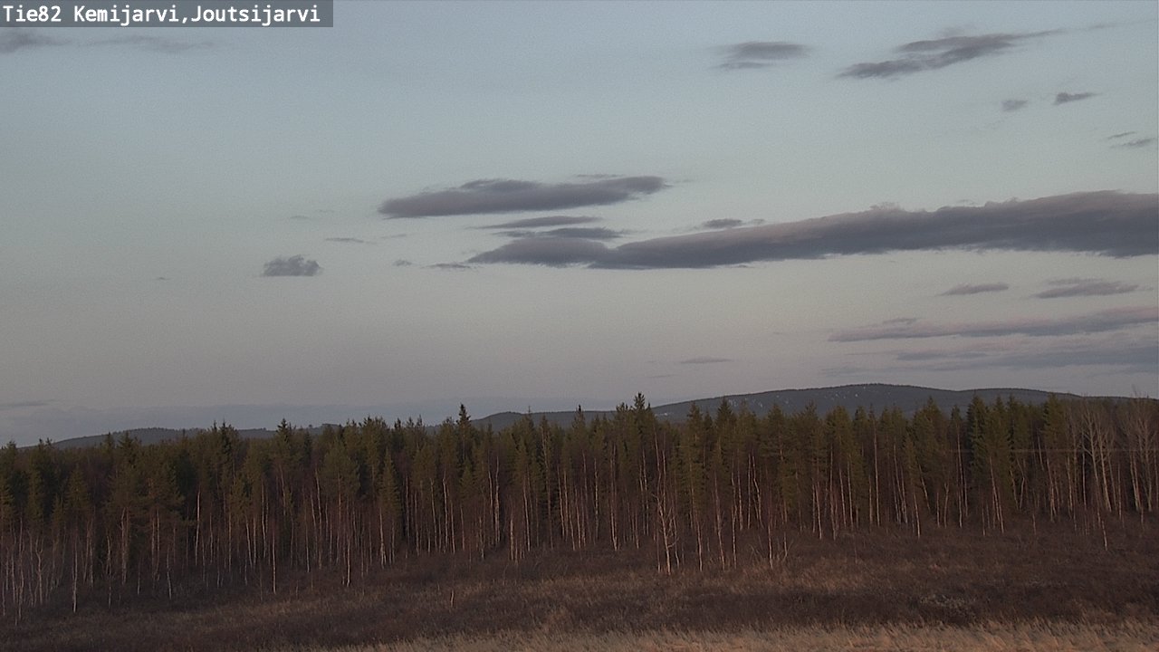 Weather Camera Image Väg 82 Kemijärvi, Joutsijärvi, Kemijärvi, Lappi