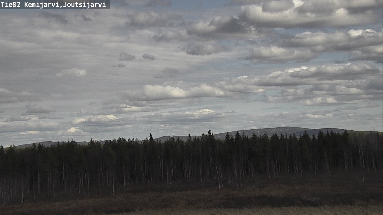 Weather Camera Image Väg 82 Kemijärvi, Joutsijärvi, Kemijärvi, Lappi