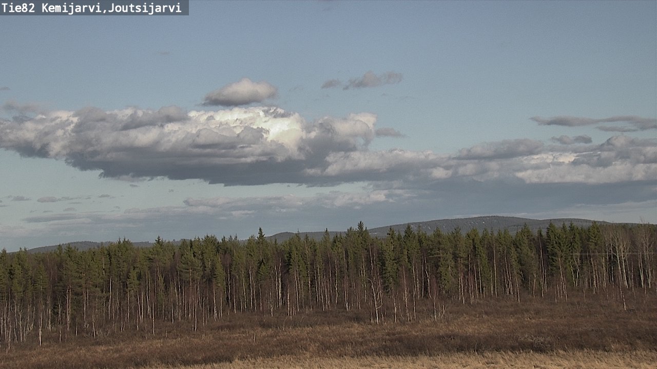Weather Camera Image Väg 82 Kemijärvi, Joutsijärvi, Kemijärvi, Lappi