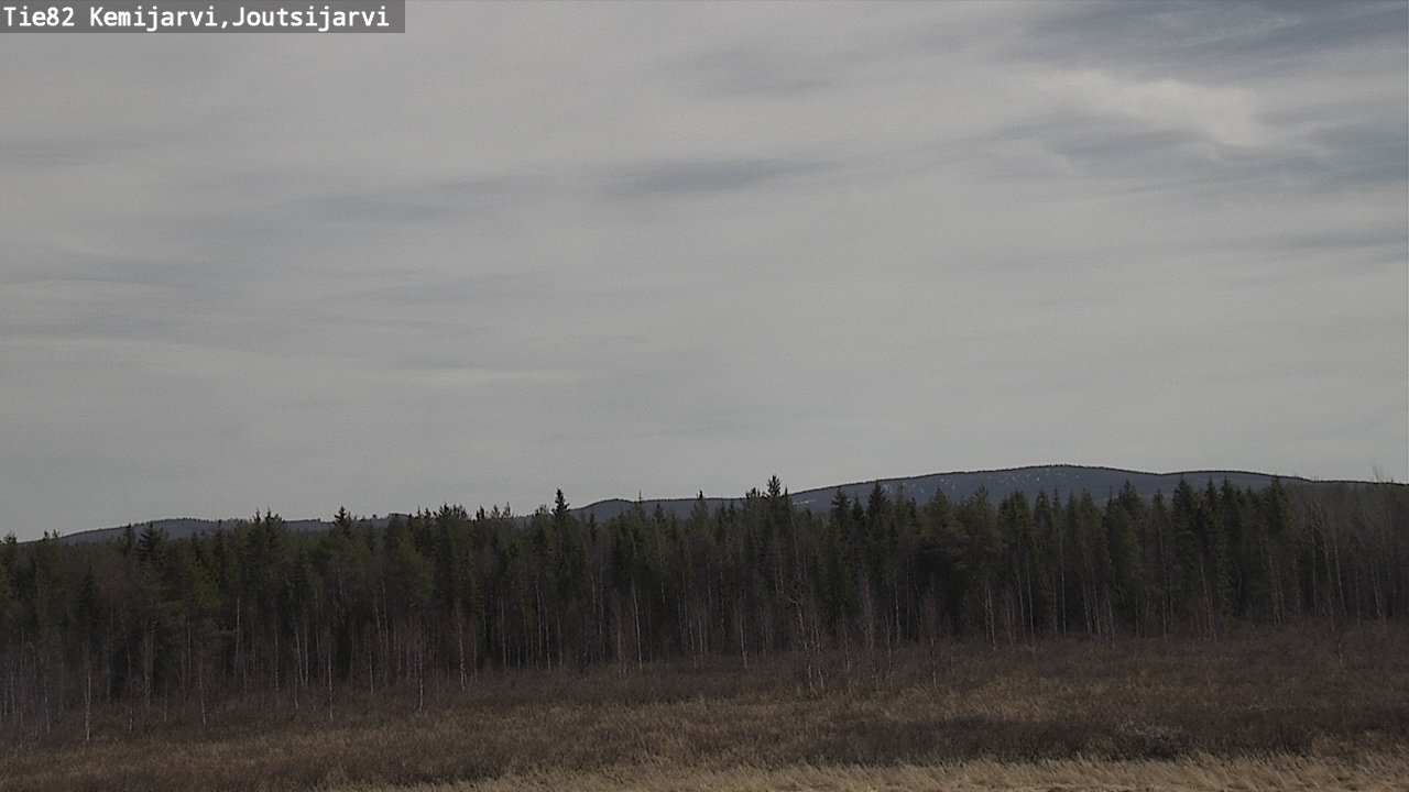 Weather Camera Image Väg 82 Kemijärvi, Joutsijärvi, Kemijärvi, Lappi