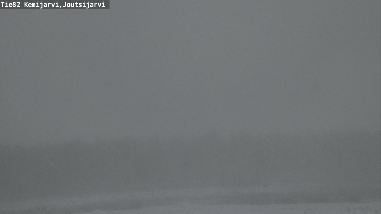 Weather Camera Image Road 82 Kemijärvi, Joutsijärvi, Kemijärvi, Lappi