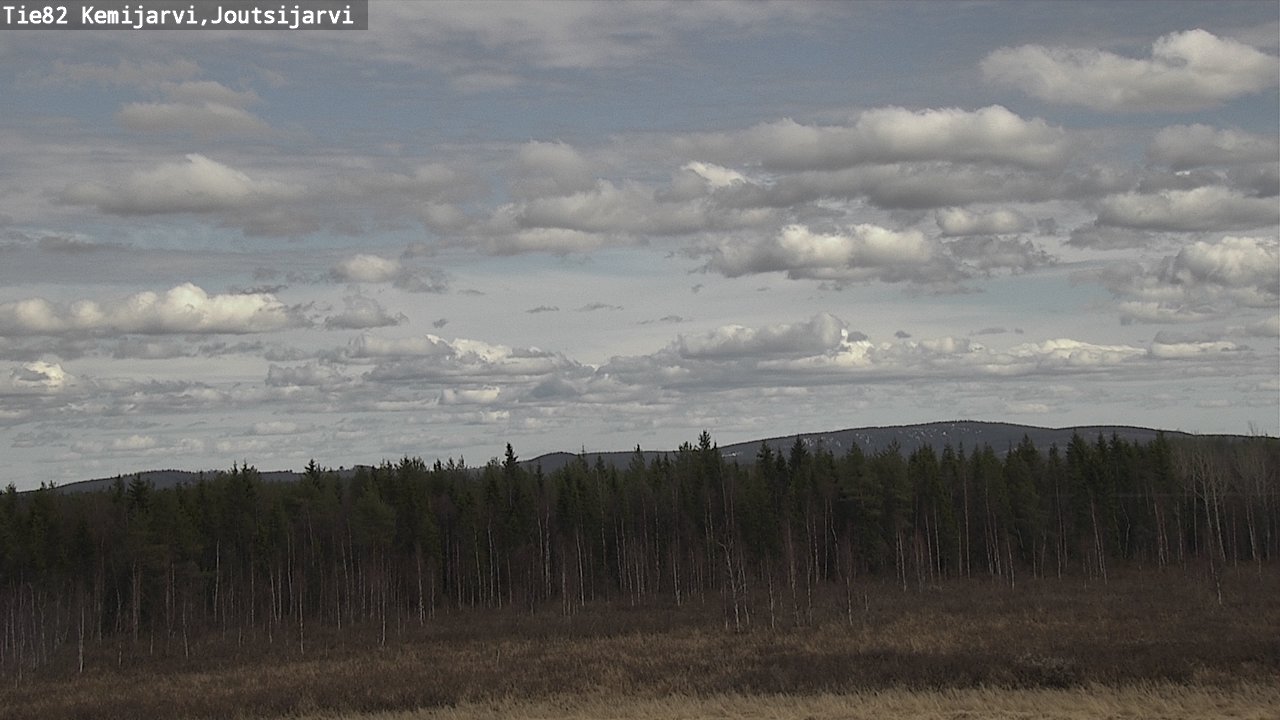 Weather Camera Image Väg 82 Kemijärvi, Joutsijärvi, Kemijärvi, Lappi