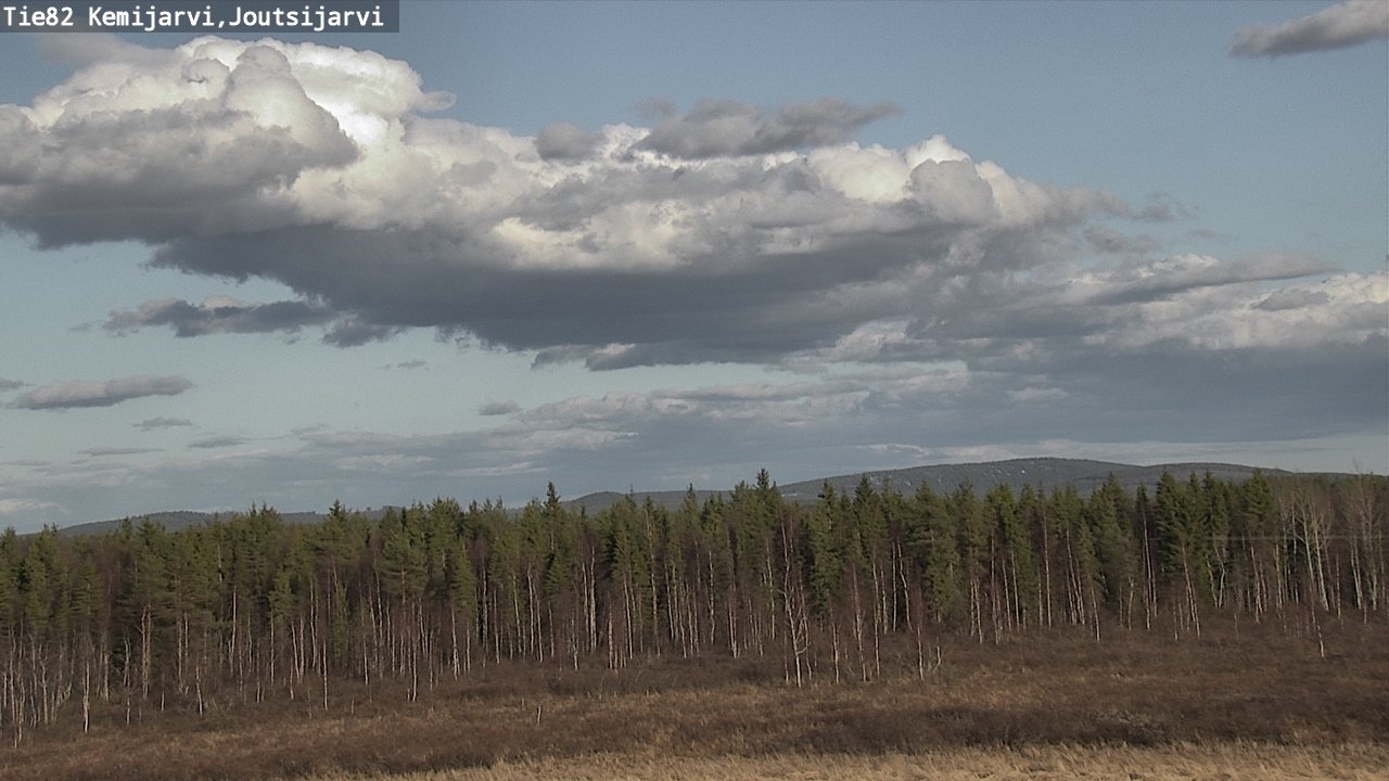Weather Camera Image Väg 82 Kemijärvi, Joutsijärvi, Kemijärvi, Lappi