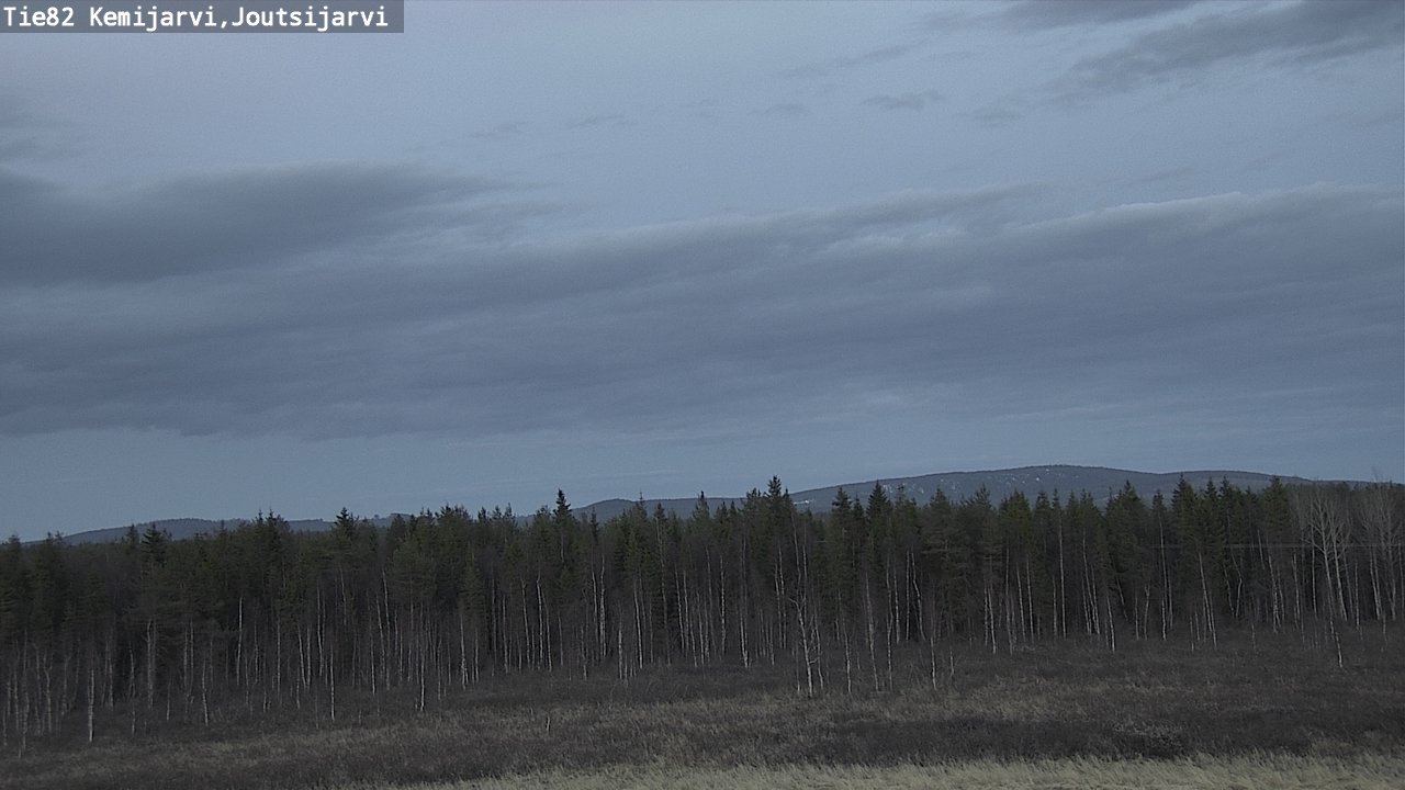 Weather Camera Image Road 82 Kemijärvi, Joutsijärvi, Kemijärvi, Lappi