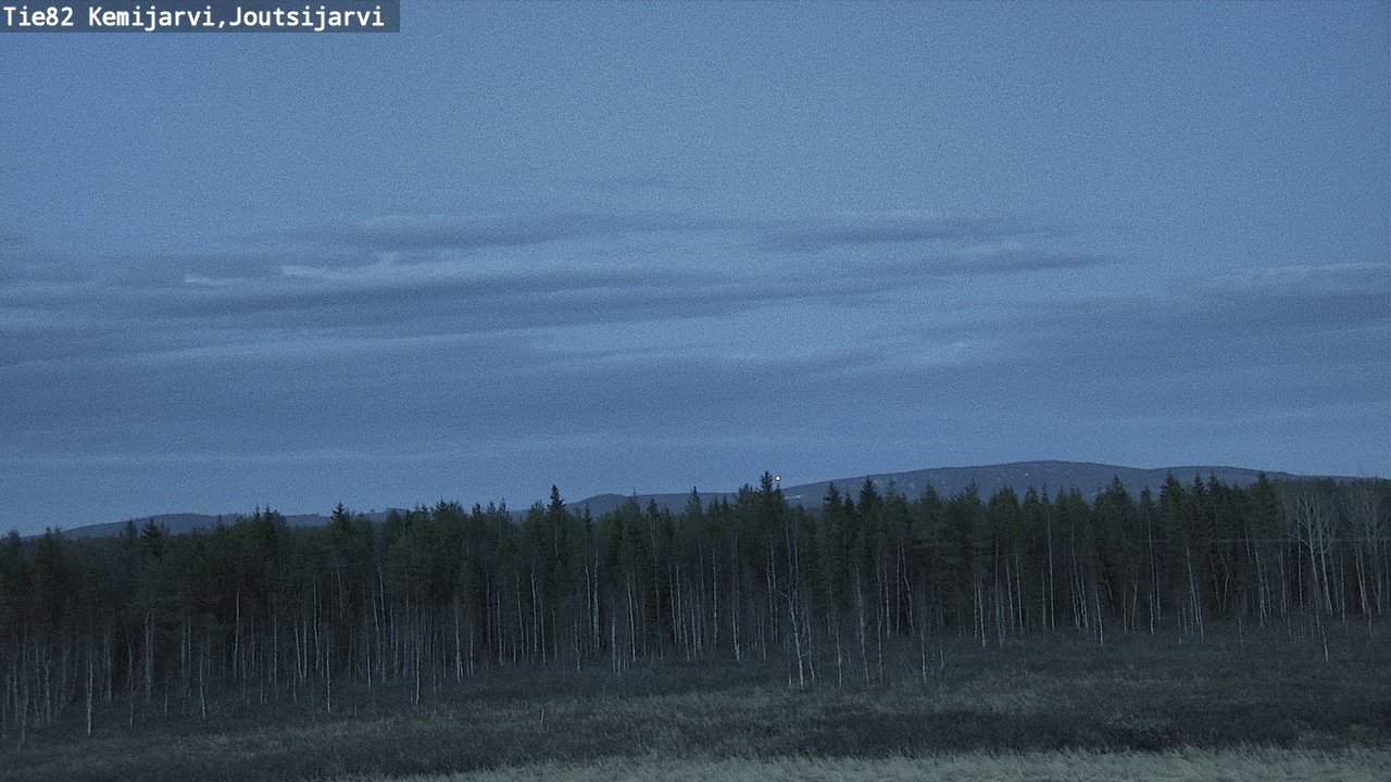 Weather Camera Image Road 82 Kemijärvi, Joutsijärvi, Kemijärvi, Lappi