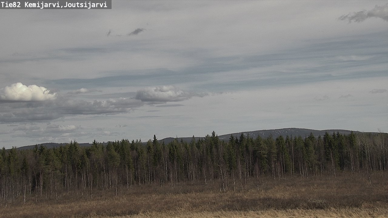 Weather Camera Image Väg 82 Kemijärvi, Joutsijärvi, Kemijärvi, Lappi