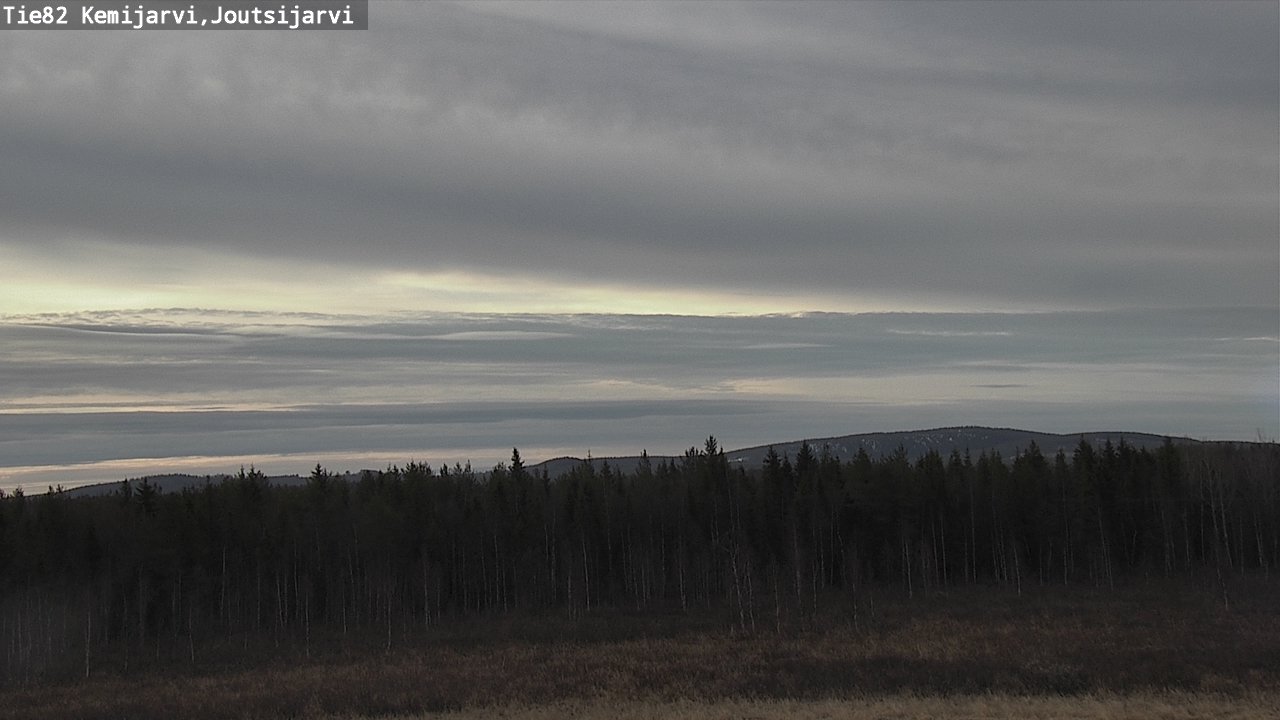 Weather Camera Image Väg 82 Kemijärvi, Joutsijärvi, Kemijärvi, Lappi
