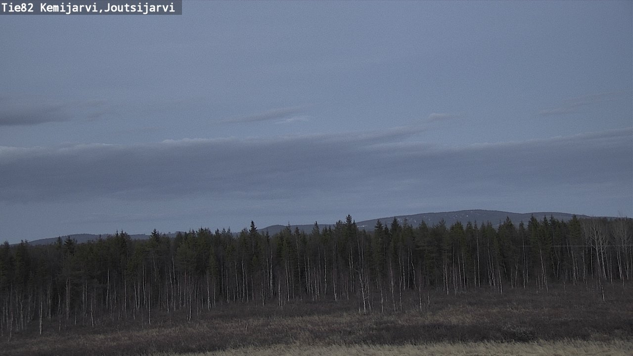 Weather Camera Image Road 82 Kemijärvi, Joutsijärvi, Kemijärvi, Lappi