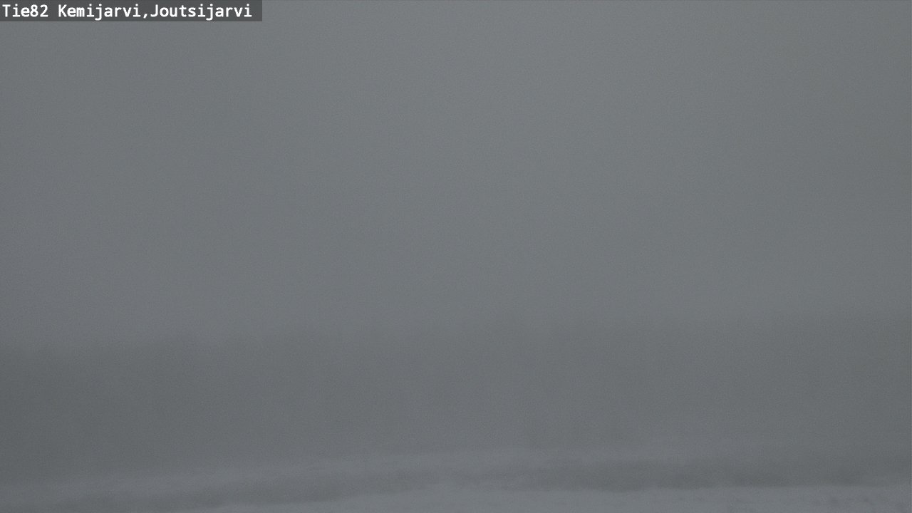 Weather Camera Image Road 82 Kemijärvi, Joutsijärvi, Kemijärvi, Lappi
